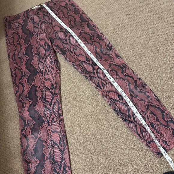 L’Agence Margot High Rise Coated Snakeskin Jeans - Picture 11 of 12